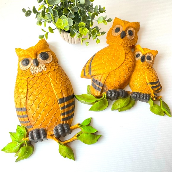 Homco Owls Wall Decor